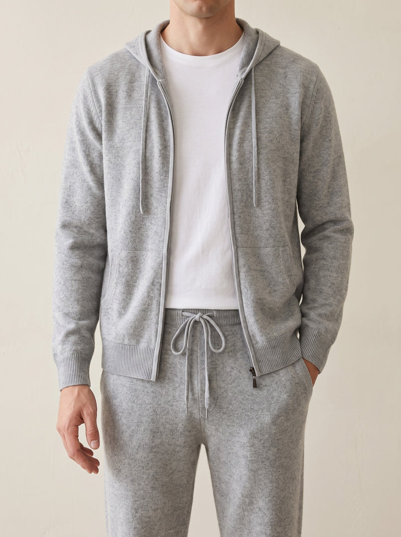 100% Merino Wool Tracksuit – Gray lifestyle